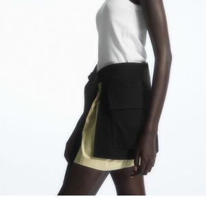 COS wool utility apron skirt, M/L